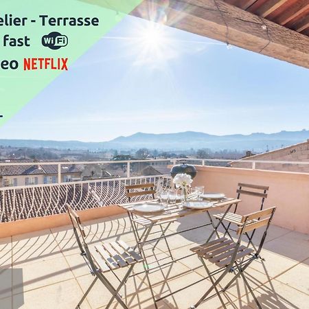 Mont Ventoux - Terrasse - Vue Degagee - Linge De Qualite - Fibre - Confort Gardanne Kültér fotó